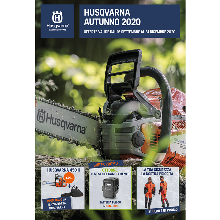 Promozioni Husqvarna Autunno 2020