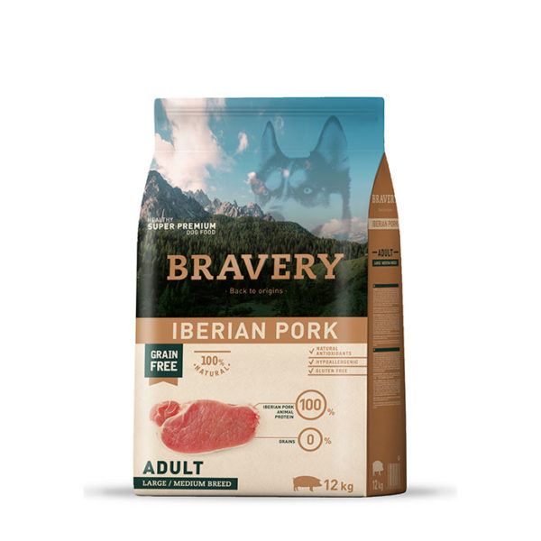 Bravery Dog Iberian Pork Adult 12Kg