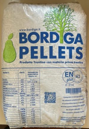 Bordiga Pellets EN+A1 (Bancali da 70 sacchi)