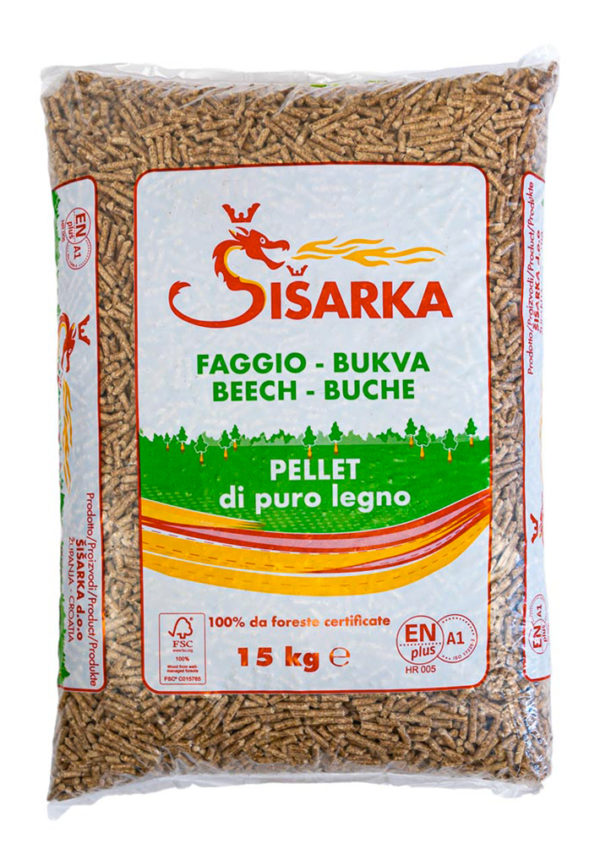 Pellet Sisarka ENplus A1 (Bancali da 78 sacchi)