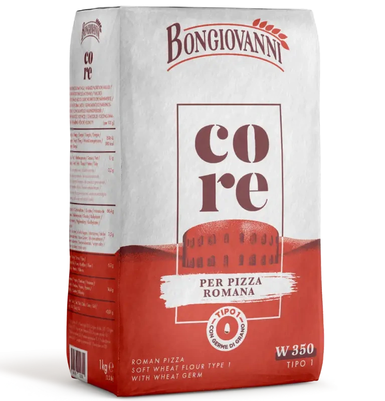 Confezione da 1 kg di Core per pizza romana Bongiovanni