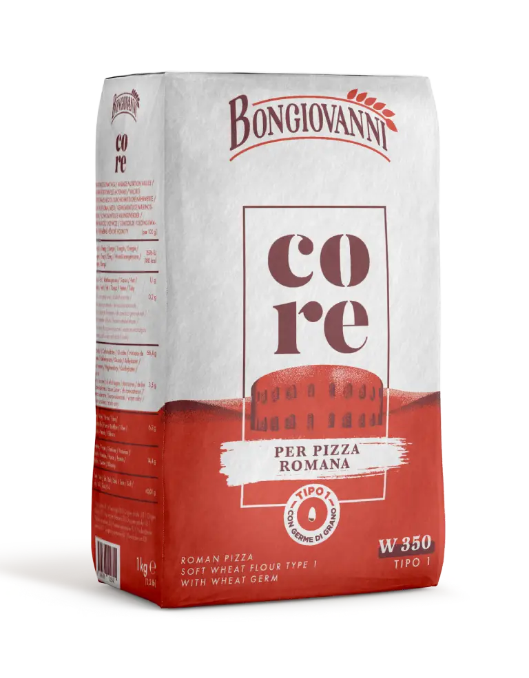Confezione da 1 kg di Core per pizza romana Bongiovanni