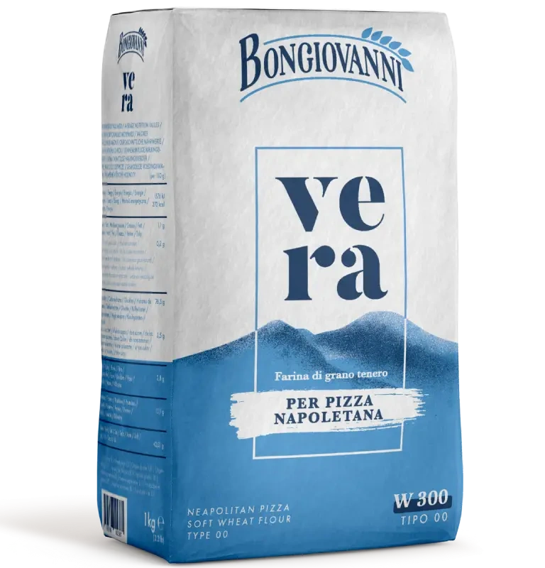 Confezione da 1 kg di Vera per pizza napoletana Bongiovanni