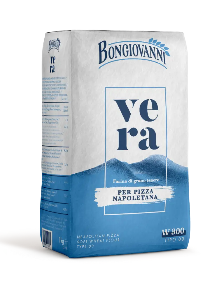Confezione da 1 kg di Vera per pizza napoletana Bongiovanni