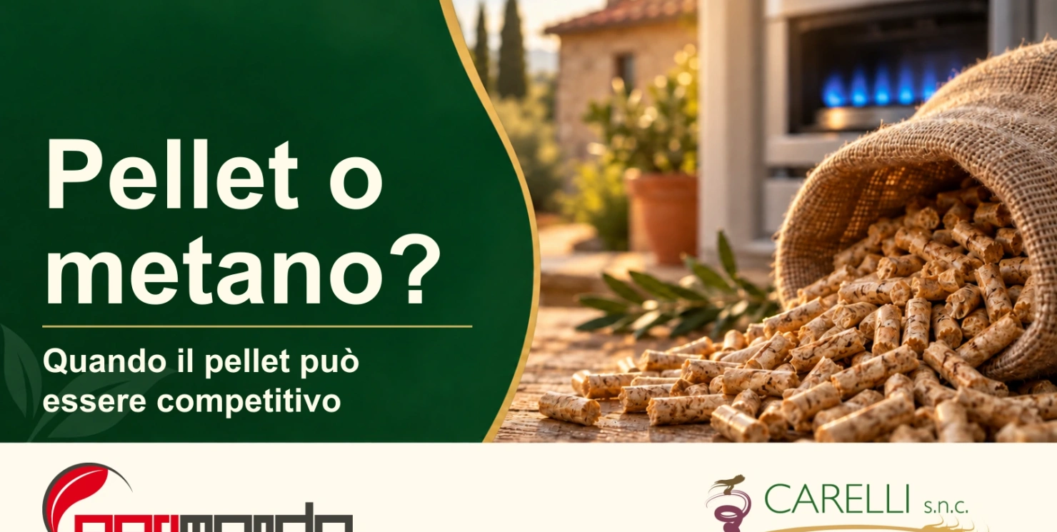 Pellet o metano: costi e convenienza per riscaldare casa